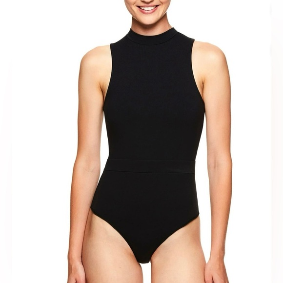 Gaiam X Jessica Biel NWT Bleeker Open-Back D-Ring Bodysuit - Size S - Picture 1 of 9